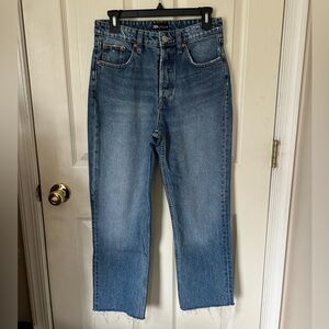 Zara Classic Denim Straight Jeans